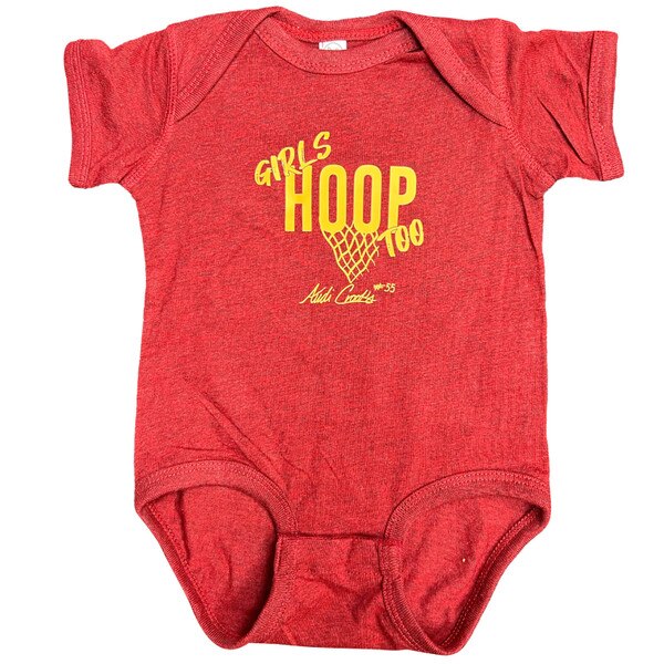 Audi Crooks Infant Girls Hoop Too Onesie